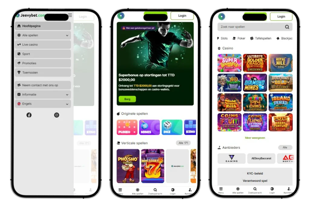 Jeevybet Casino app